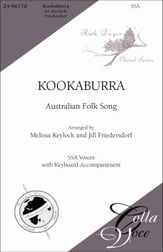 Kookaburra SSA choral sheet music cover